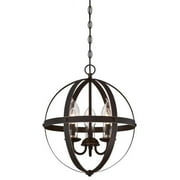 Westinghouse Lighting Westinghouse Stella Mira Outdoor Chandelier, Clear Glass Candle Covers 3-Light 49 to 60 Inches